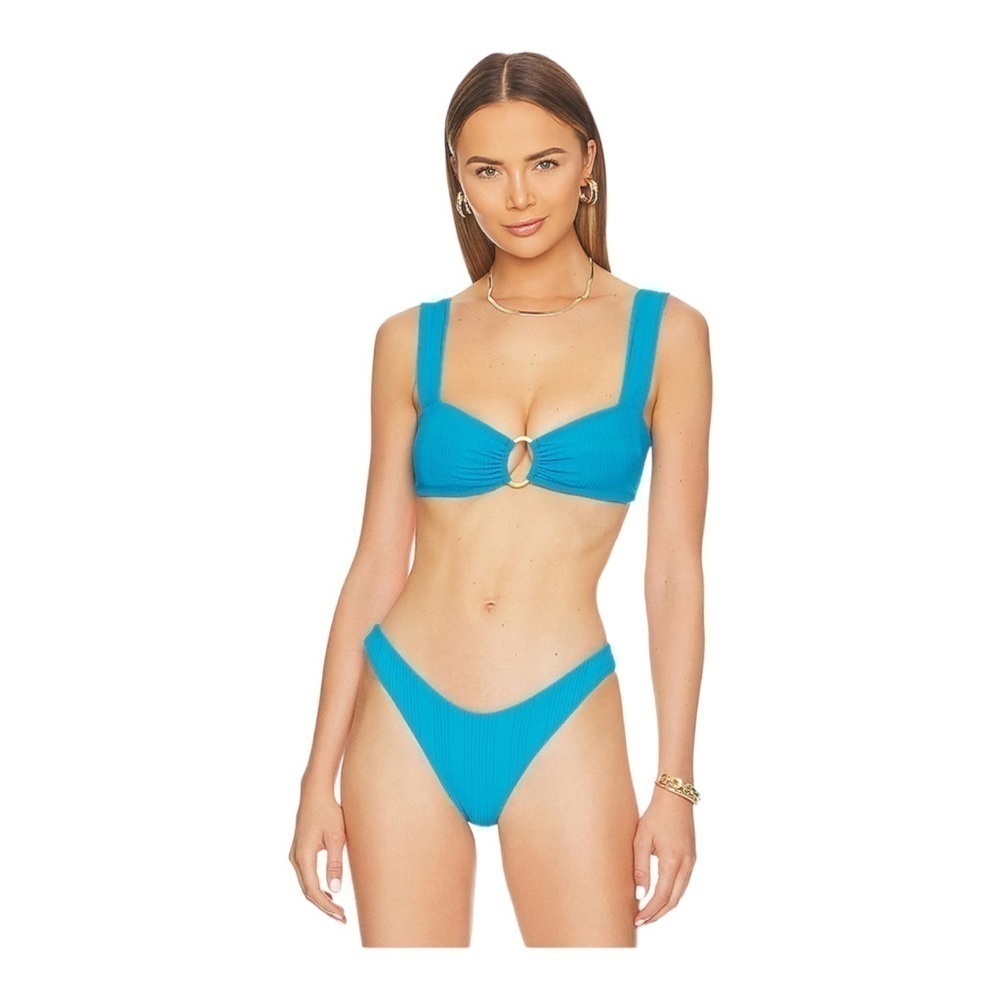 L*Space Willow Top/ Cabana Bottom Bikini - Electric Blue NWT - Picture 2 of 6